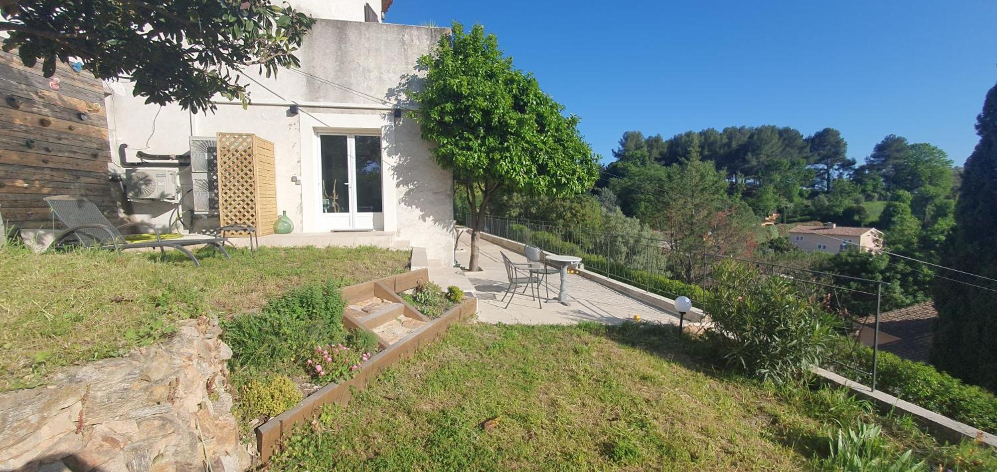 Calme Et Vue Panoramique Appartement Pégomas Buitenkant foto